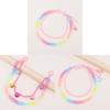Punk Rock Dog Acrylic Belt Chain With Colorful Bells For Hip Hop Style Men Women