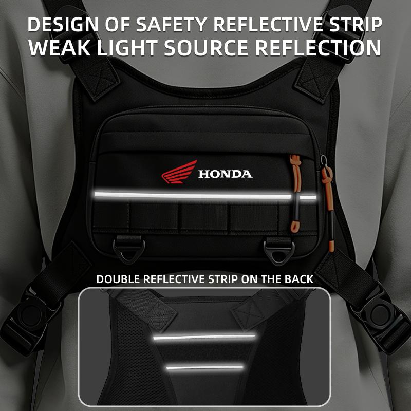 For Honda CB CB400 CB650F CBF Africa Twin CRF1100L CRF 1100 Tactical Pouch Camping Backpack Chest Pack Vest bag LR0