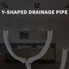 Abwasserablauf Y-Stück Doppelnut Abwasserrohr Verdickt Küchenspüle Auslaufrohr Waschbecken