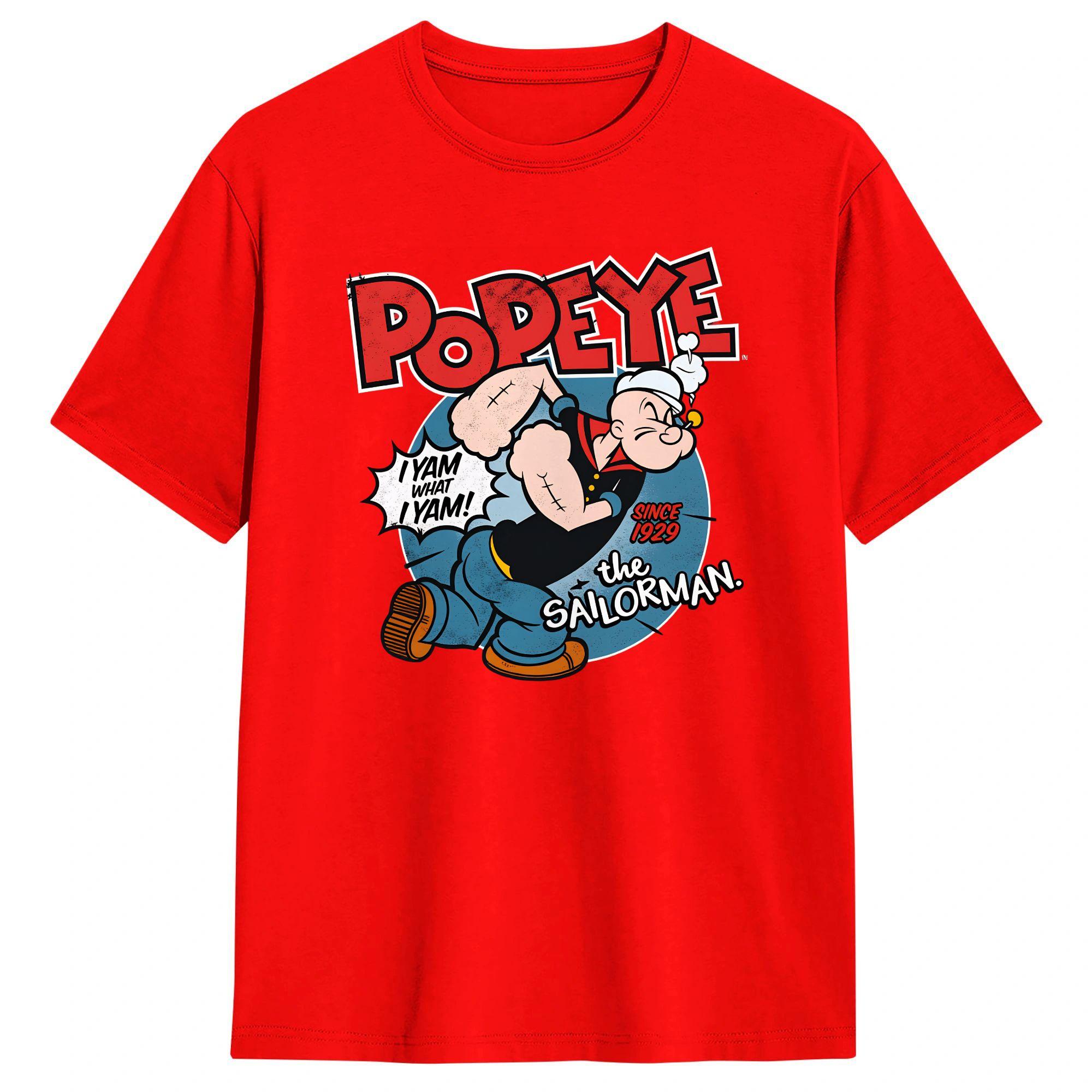 Popeyed The Sailorman I Yam What I Yam T Shirt Summer Streetwear TShirts Cotton Trending Tshirt For Mens Casual Tees S