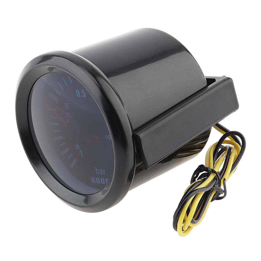 Universal 52mm 12V Car Turbo Boost Gauge Boost BAR Meter -1 - 2 BAR for Car / Boat / Truck / ATV