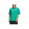 Adidas Originals Ss24 Rolling Links Series Logo Pullover Sports Polo Shirt Men Polo Shirts Smoke-Green IZ3006