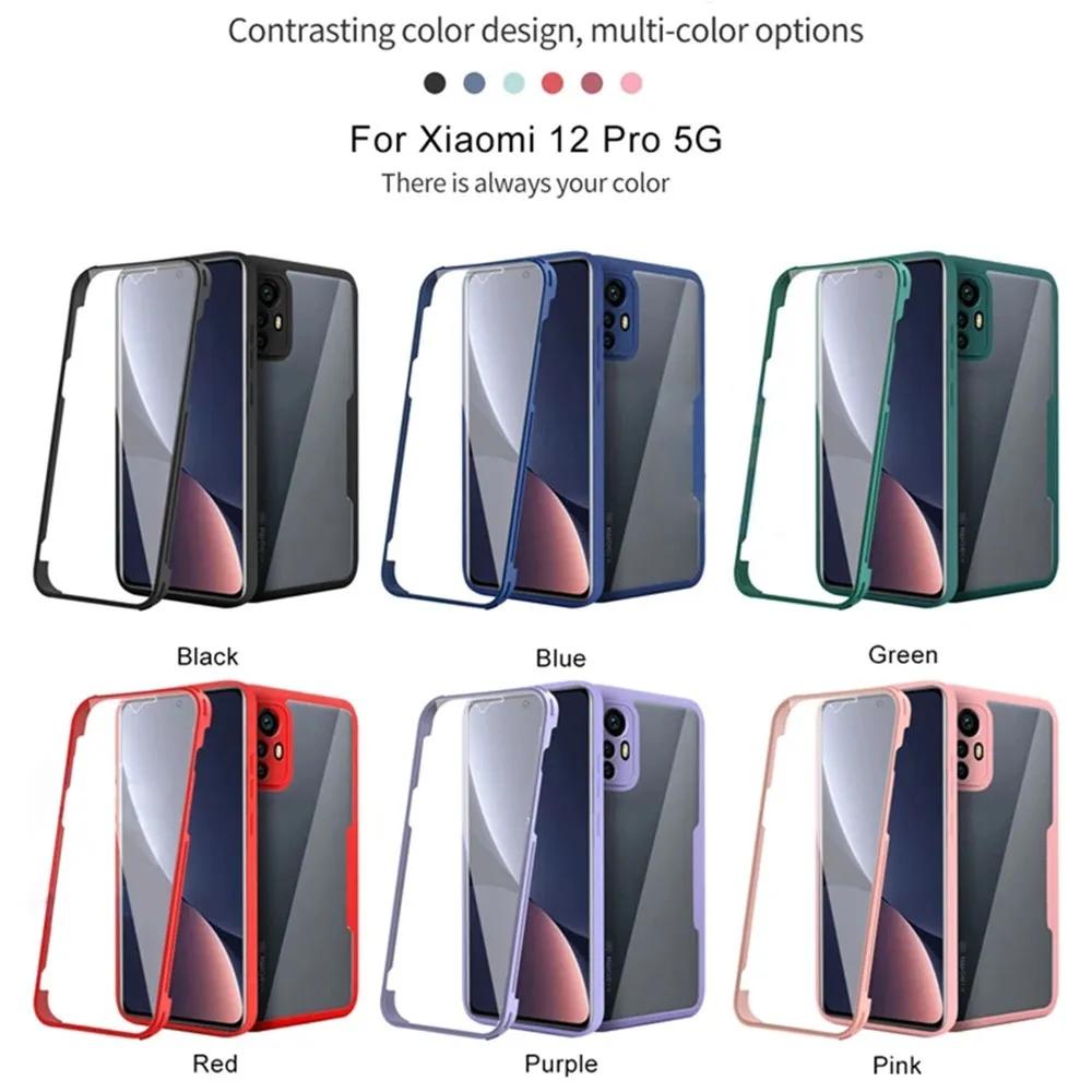360 Full Body Beskyttelsesdeksler foran og bak For Xiaomi 12T Pro 11T 12 11 lite 5g ne Støtsikkert Deksel For Xiaomi 12T Pro 12X Deksel
