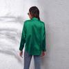 Hot-selling Real Shot: Women's Satin Shirt, Silk-like Long-sleeved Shirt, New Style Women's Clothing
