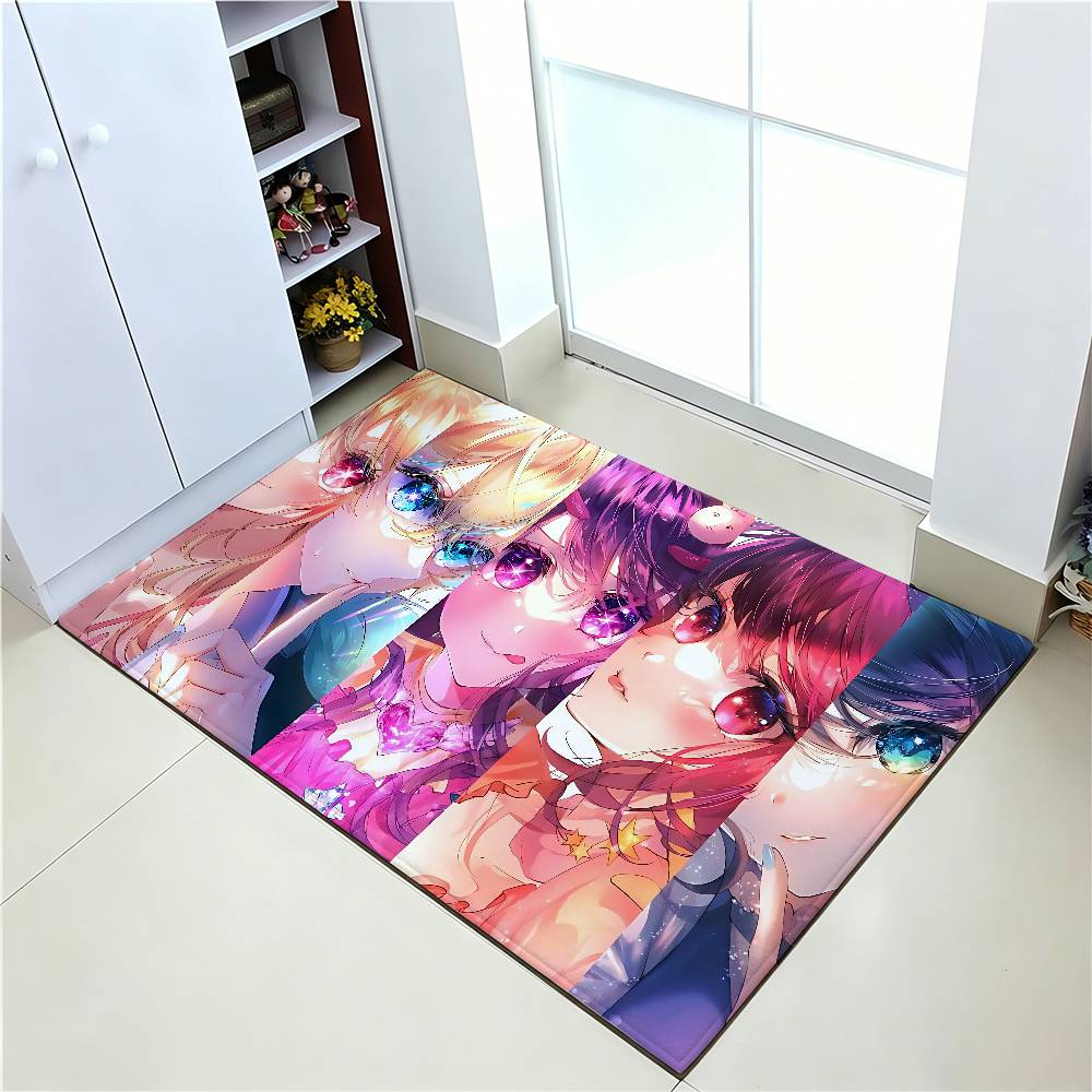 Anime O-Oshi No Ko Carpet Bathroom Anti-slip Mat Door Mat Home Decoration Mat Entrance Door Mat Scratch-resistant Door Mat