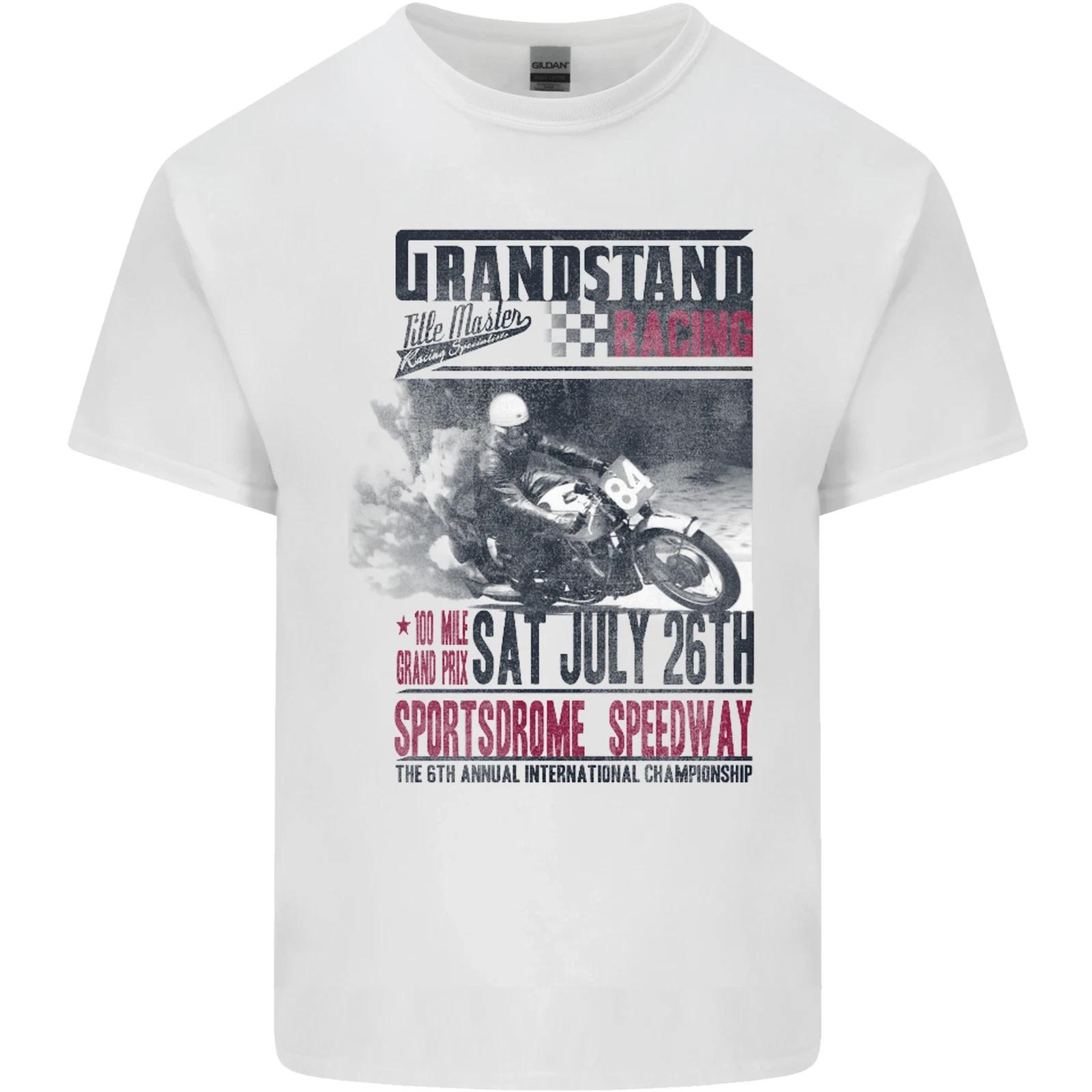 

Grandstand Racing MotoGP Motorbike Biker Kids T-Shirt Childrens M