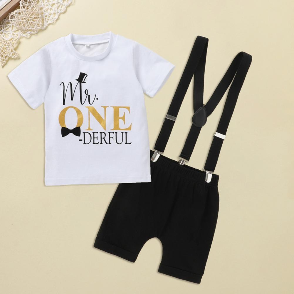 

Летний костюм для маленьких мальчиков, верхняя одежда на день рождения, детский повседневный костюм, комбинезон из 2 предметов + комбинезон для детей 9-18 месяцев S/90