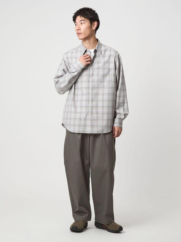 United Arrows Green Label Relaxing Web-Exclusive <3/2 WORKS> GLR Wide Chino Pants, Size 32145000004, 2370 Beige (23), L