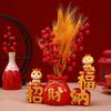 Spring Festival Table Ornament Vase Flower Arrangement Decor for New Year Festivals Desktop Centerpiece