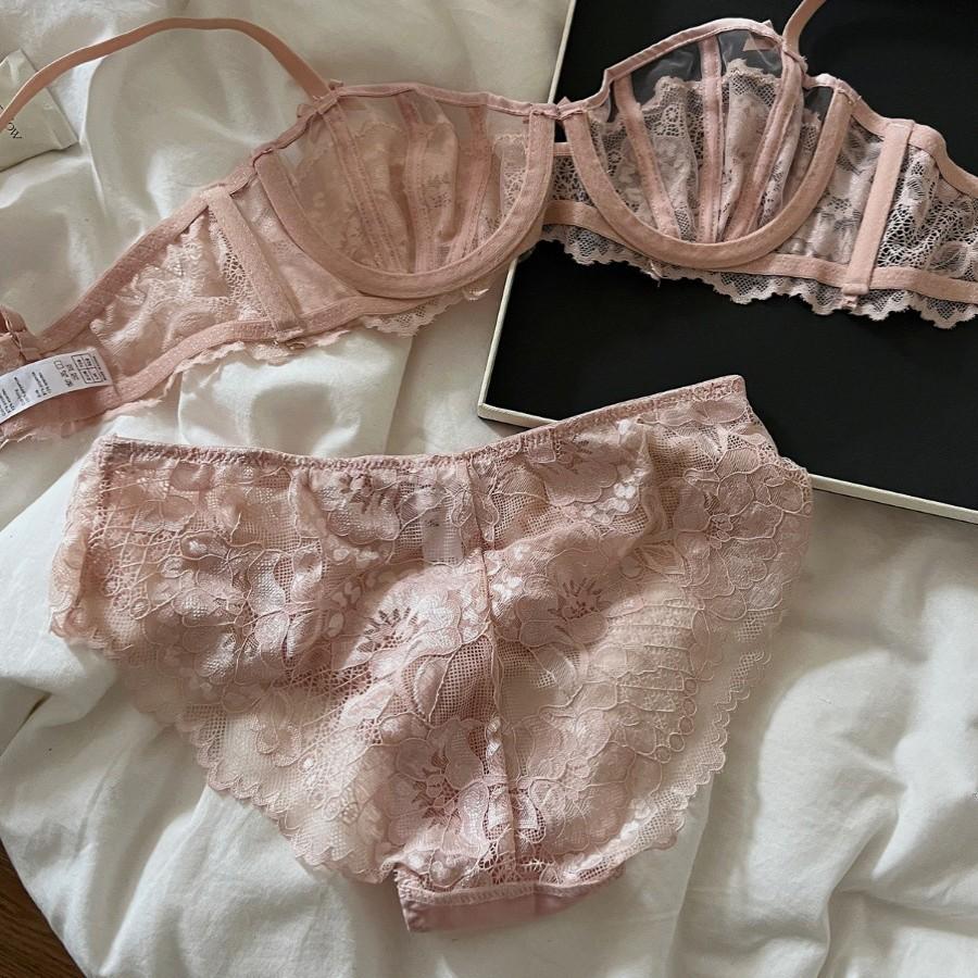 Ladies Summer Thin Fashion Small Shell Sexy Lace Mesh Breathable Underwear