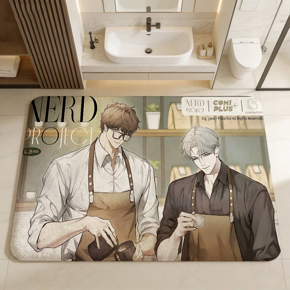 Nerd Project Bl Anime Room Mats Anti-slip Absorb Water Long Strip Cushion Bedroon Mat Household Carpets