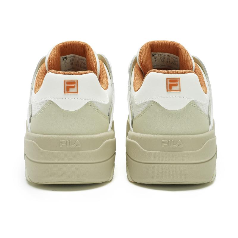 FILA Rosetta Modern Series Fashion Versatile Durable Low-Top Sneakers Women sneakers White Yellow F12W431204FEH