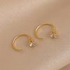 Geometric Alloy Stud Earrings For Women With Elegant Style For Daily Wear