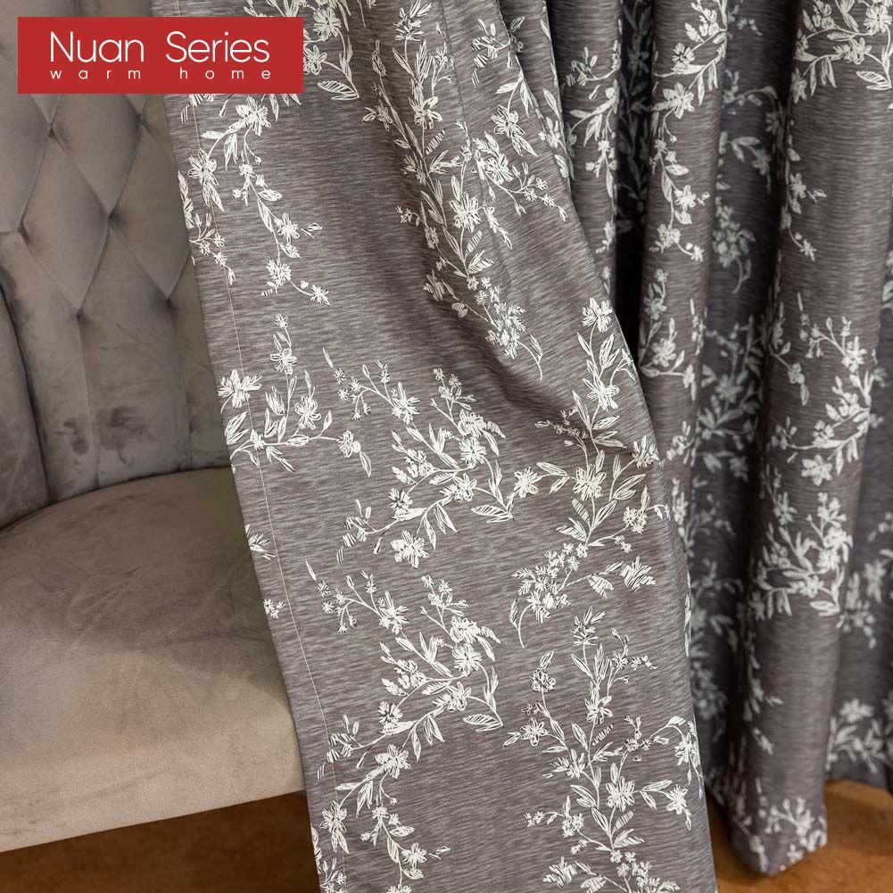 1PC Nuan Series French Antique Style Versatile Printed Curtains Full Blackout Curtains for Bedroom Living Room Balcony Window for Home Decor