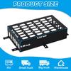 MAIKER 2 Pieces Universal Metal Car Storage Box Small Cargo Pocket Molle Panel Frame Storage System for Car Truck RV Boat Home Storage, Black