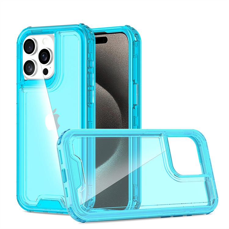 Dla IPhone15 Pro Max Kolorowe Trzy w jednym Trzyodporne Etui na telefon komórkowy Aiwei dla Apple Poduszka powietrzna Odporne na upadki