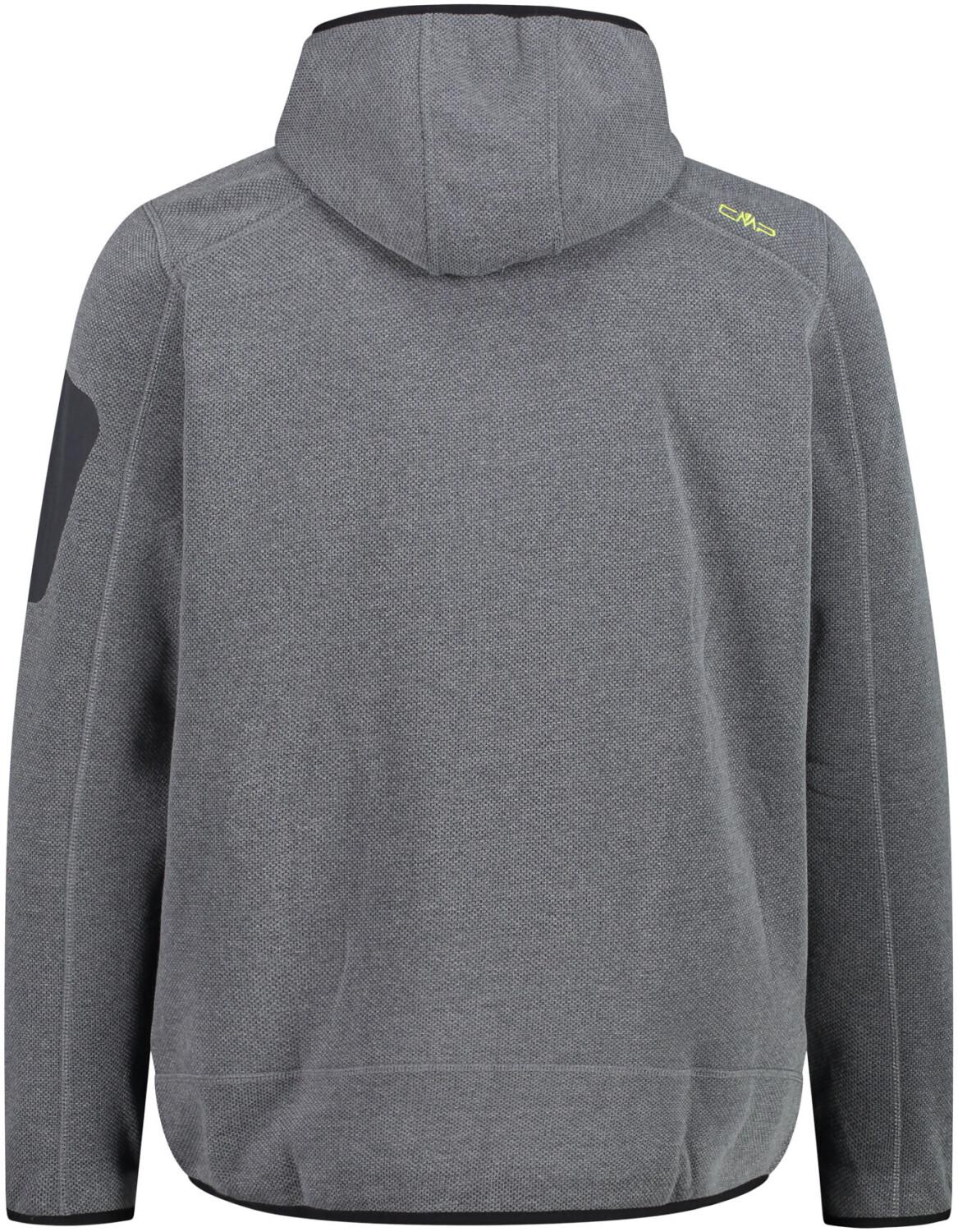 

Куртка CMP Man Jacket Knitted Fix Hood (3H60847N) Мужская плотная флисовая куртка Knit-Tech в пеструю полоску с капюшоном (3H60847N) антрацит/асидо 56