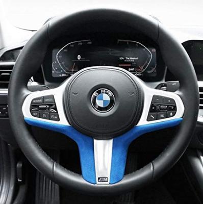 KADEKO Alcantara Wildleder Lenkradbezug für BMW G20 G30 G11 G05 G01 G02 G29 Sky 3/5/7/X3/X4/X5/Z4 (4175 Blau)