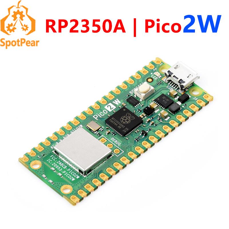 Raspberry Pi Pico 2 RP2350 Pico2 Optional Pico2W 2 W ARM Cortex-M33 And RISC-V Hazard3 520KByte 4MByte QSPI Flash