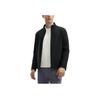 Fila Solid Color Stand Collar Knitted Casual Jacket Men Jacket Black F11M412502FBK
