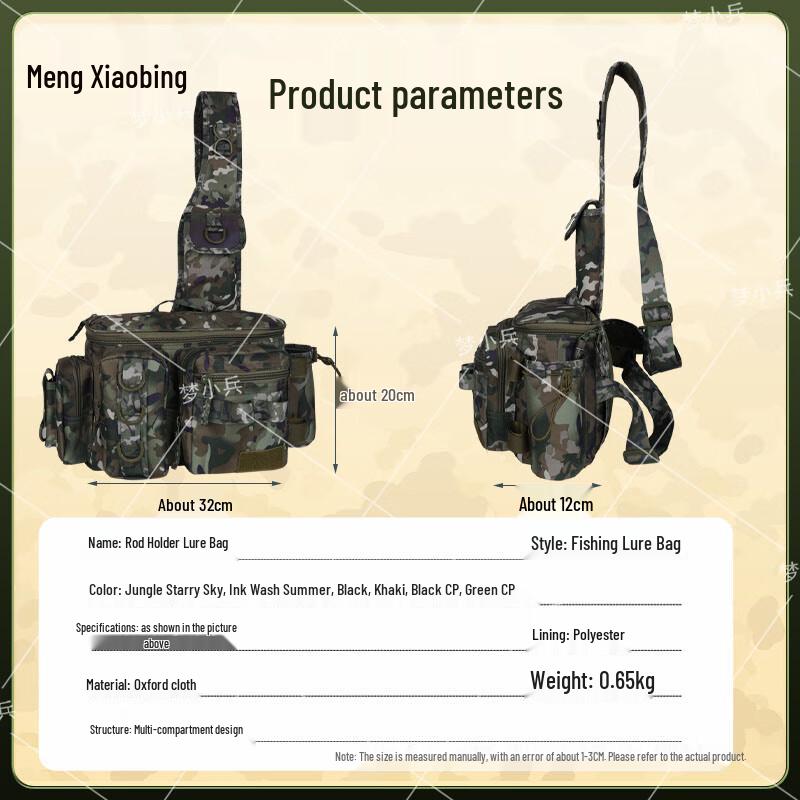 Versatile Multi-functional Fishing Tackle Bag