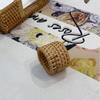 Natural Material Handwoven Rattan Napkin Rings Handmade Rattan Napkin Buckle  Wedding Party Use