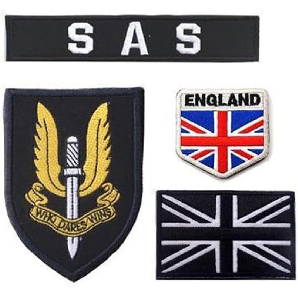 Великобритания Британский Специальный Авиадесантный Полк SAS Флаг Вышивка Нашивка Военные Кто Рискует, Тот Победит Значки Морали Нарукавная Повязка Эмблема Аппликация Липучка Нашивки Color 1