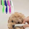 1pc 2-In-1 Pet Hair & Tear Stain Remover Brush - Stainless Steel Dog & Cat Flea Comb, Effectively Trims & Gently Removes Matted Fur and Fleas