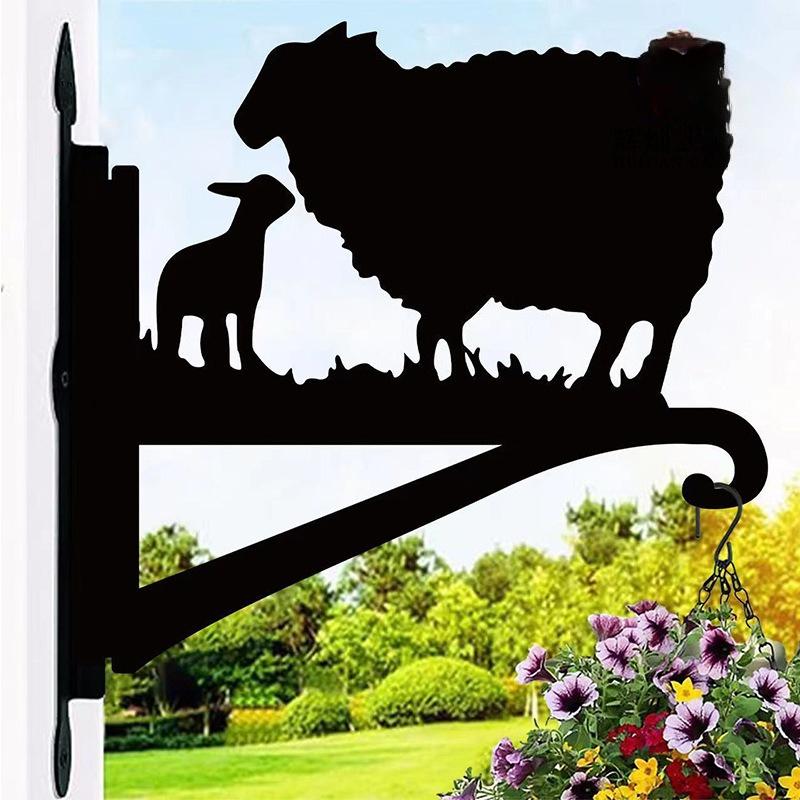 Gancio Gabbia per Uccelli Fata dei Fiori Ciondolo da Cortile, Ornamento Paesaggistico da Giardino Esterno, Decorazione da Appendere per Giardino, Supporto Casetta per Uccelli