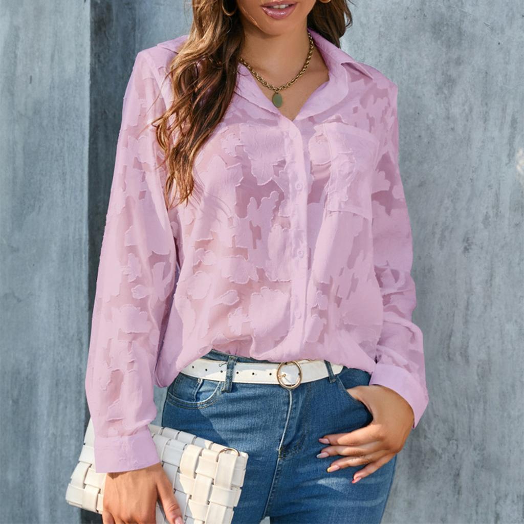 Women's Loose Casual Chiffon Shirt Top