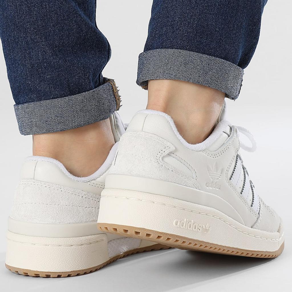 adidas Forum Low Big Kid White Gum Kids Sneakers Chalk-White Cloud-White ID6861