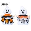 Non-woven Halloween Ghost Figurines Faceless Ornament, Cute Cloth Fabric Ghosts Table Autumn Tiered Tray Decor Decoration, BOO Banner Stuffed