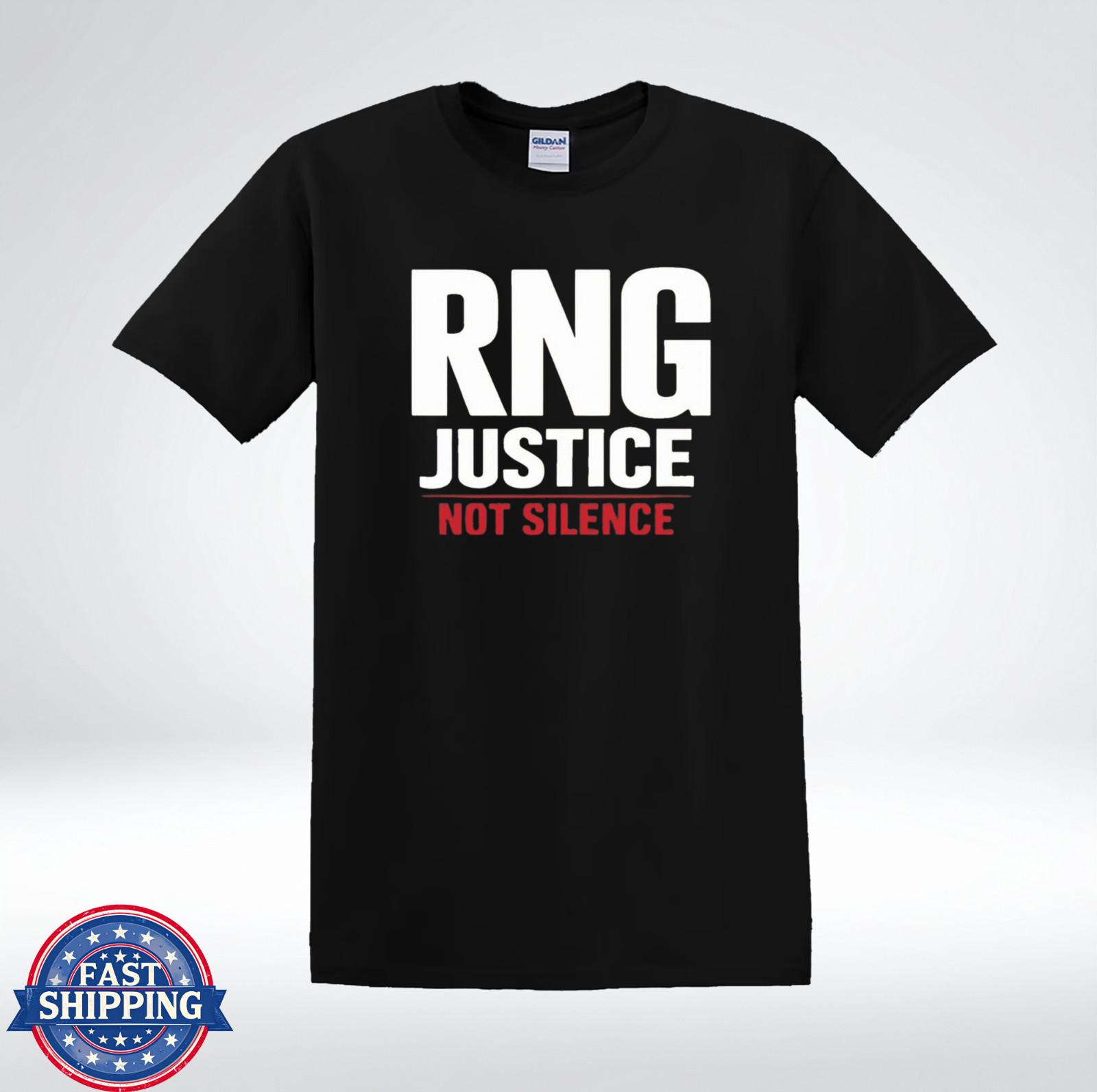 RNG Justice Not Silence Political Protest Graphic T-Shirt M
