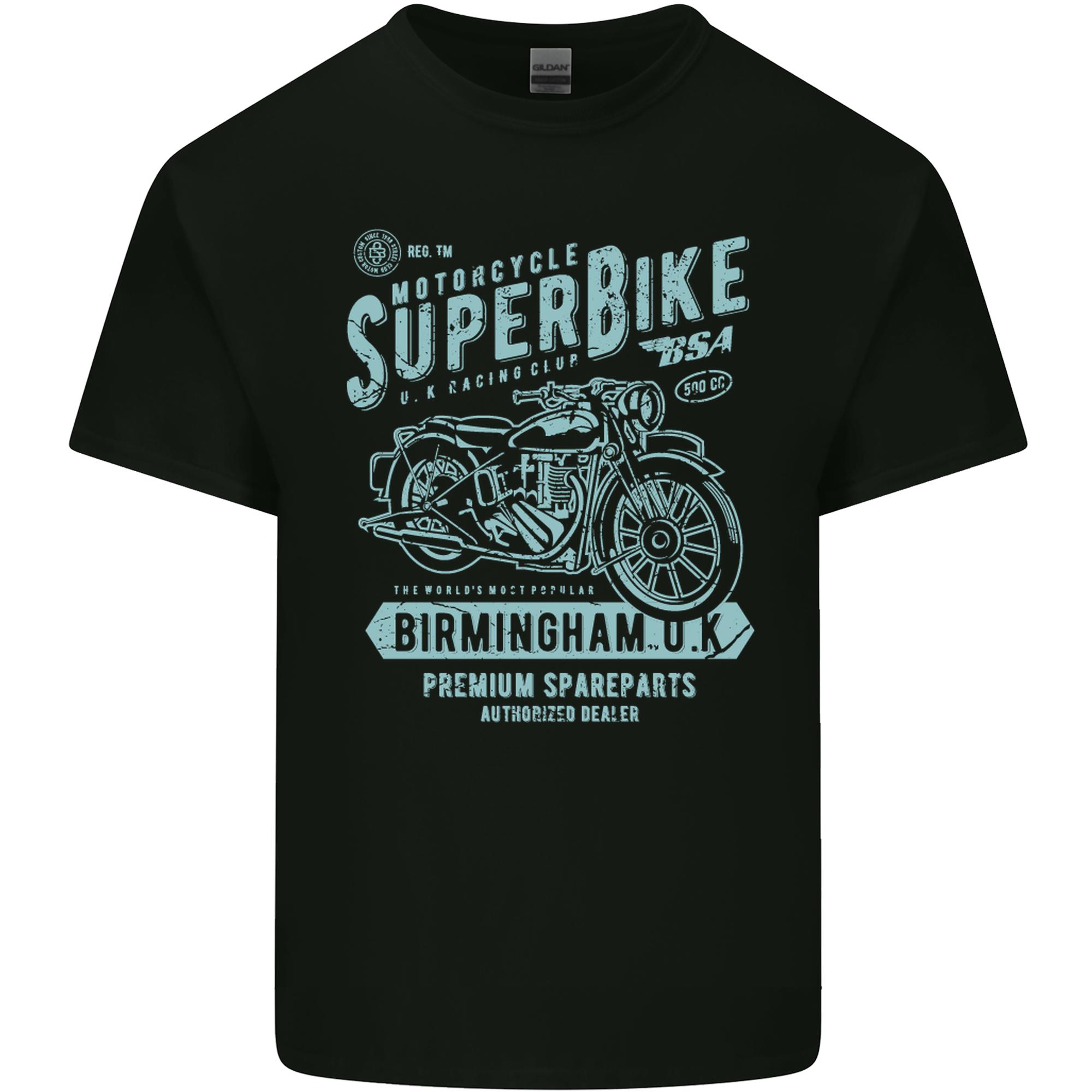 Superbike Birmingham Motorcycle Biker Unisexs Light Cotton TShirt S