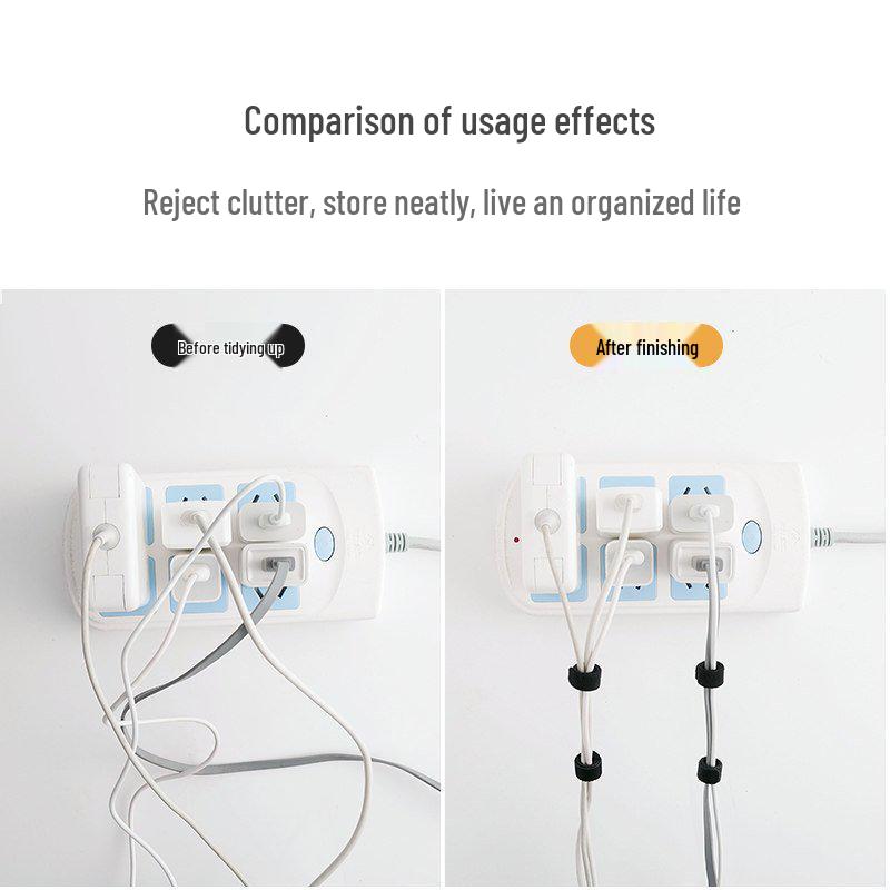 Velcro Cable Organizer Ties for Earphones, Data, Network, and Charging Cables
