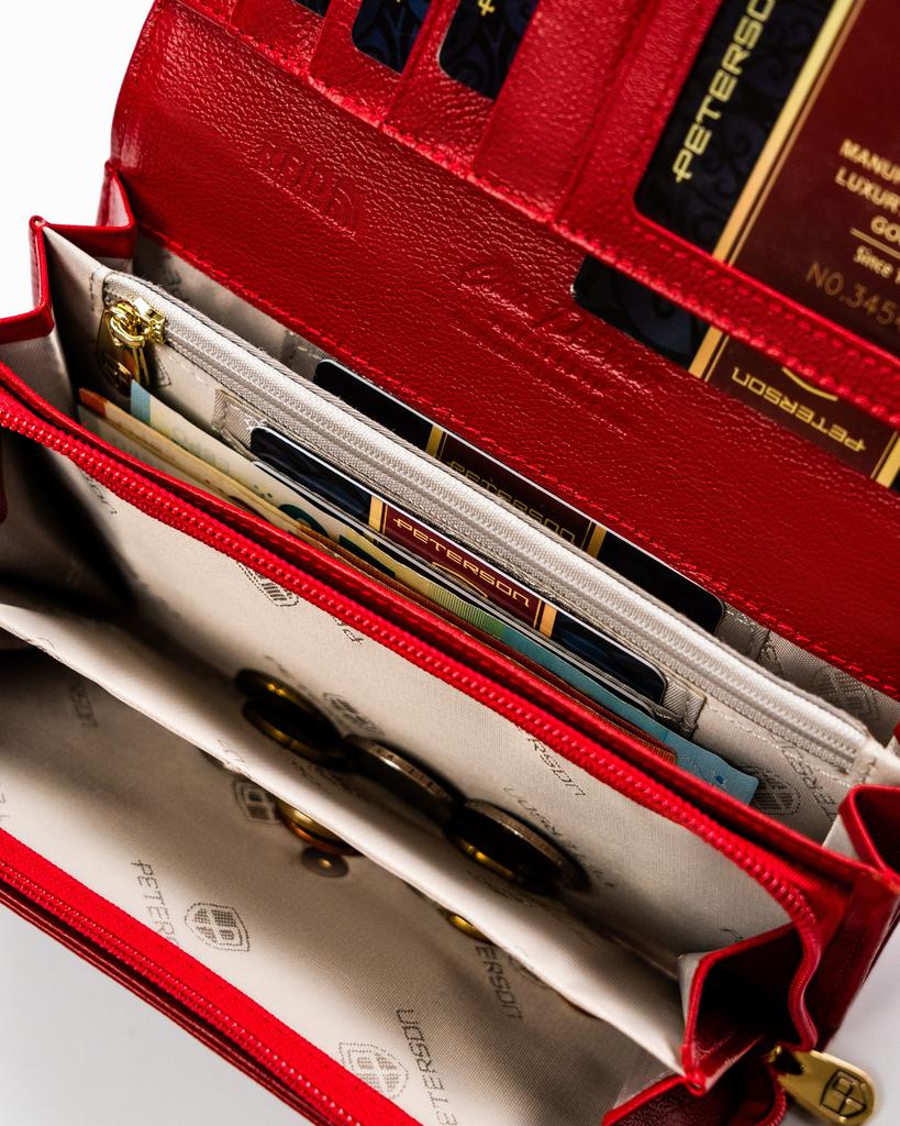 Women's Leather Wallet PTN 42106-CB-8720 Red