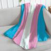 1pc Ultra-Pride Blanket Transgender Pride Ultra-Blanket - 50X60 Perfect for Bedroom Living Room Spring Holidays & Decor