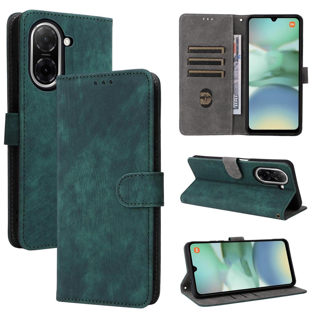 Leder-Flip-Cover für Redmi A5 4G, Xiaomi Poco C71, PU-Telefonhülle, Rundumschutz, stoßfest mit [RFID-Blockierung]