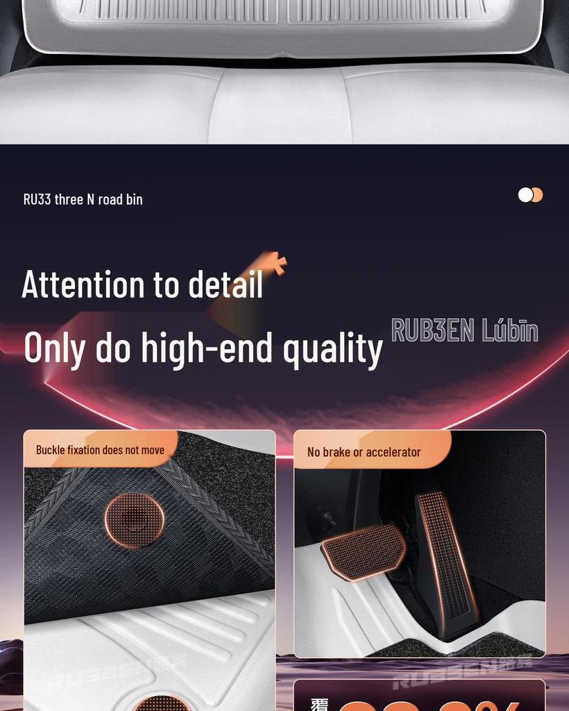 Xiaopeng P7 TPE Floor & Trunk Mats: 26 Model Compatibility, Waterproof Full Coverage.