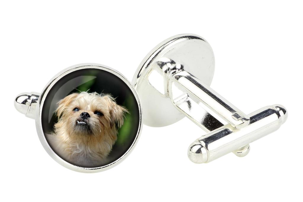 Griffon Bruxellois, Brysselgriff - manschettknappar i en ask, handgjorda smycken, produkt från varumärket Art-Dog