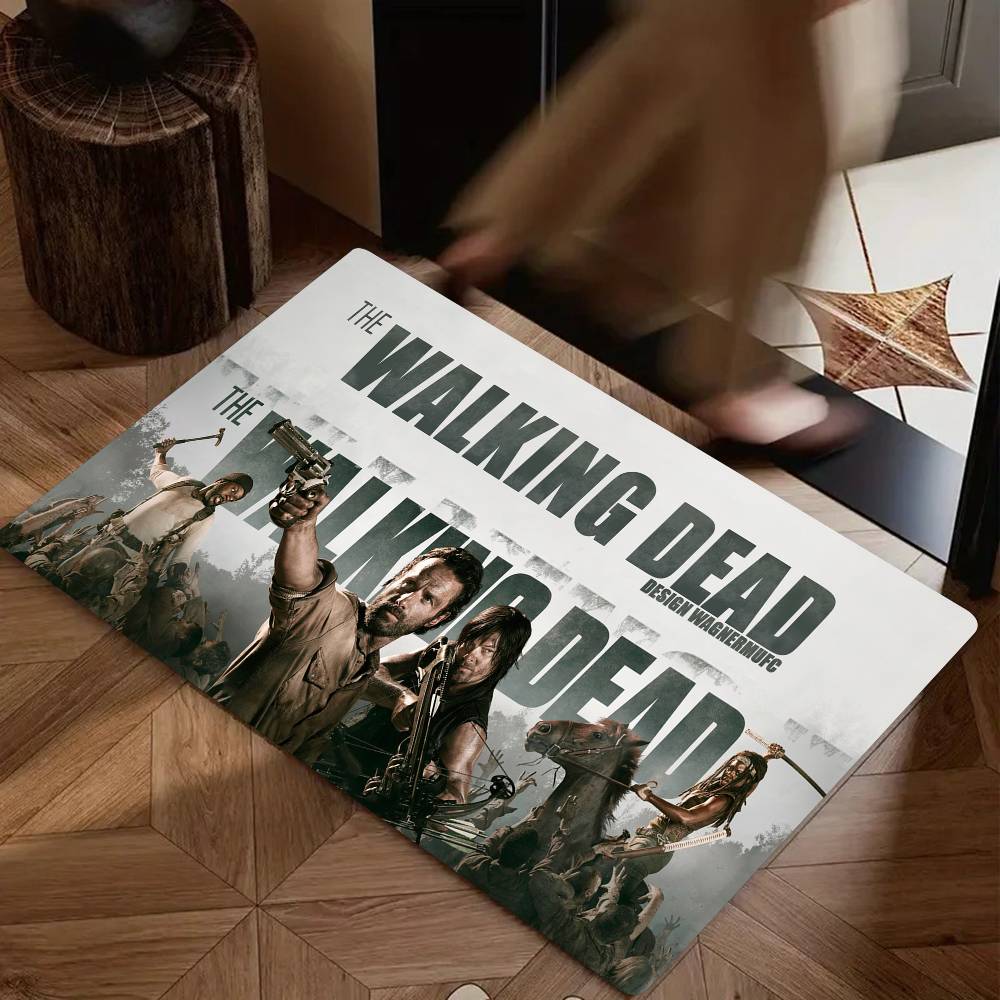 TV Drama The Walking Dead Floor Mat Suitable For Living Room Kitchen Bathroom Non-slip Mat Household Foot Mat 40cm x 60cm