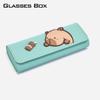 Printed Printing Glasses Case PU Leather Eyeglasses Holder Capibara PU Glasses Box  Female/Male