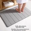 Huaxu Household Bathroom Absorbent Mat, Bathroom Entrance Non-Slip Mat, Foot Mat, Doormat for Entering