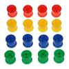 16 Pieces Parrot Toy Parts Plastic Spools Foot Toys DIY Bulk Bright Random Color