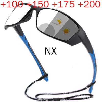 Transition Photochromic Bifocal Reading Glasses Men Sports Hyperopia Eyeglasses Women Outdoor Driving Presbyopic Sunglasses NX