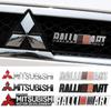 For Mitsubishi RALLIART ASX Triton Outlander Lancer Mirage Xpander Triton Metal 3D Car Front Grille Badge Rear Trunk Sticker UG2