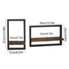 Wall Mounted Shelves 2 Pieces Set Floating Shelves Lightweight Mounting Brackets For Greenery Trophies Vases Decorations Photos