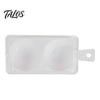 Egg Poaching Cups Dual-Cavity Microwave Poacher, Cooker Steamer with Lid Handle, Nonstick Maker, Kitchen Breakfast Gadget Dual Slot Boiler