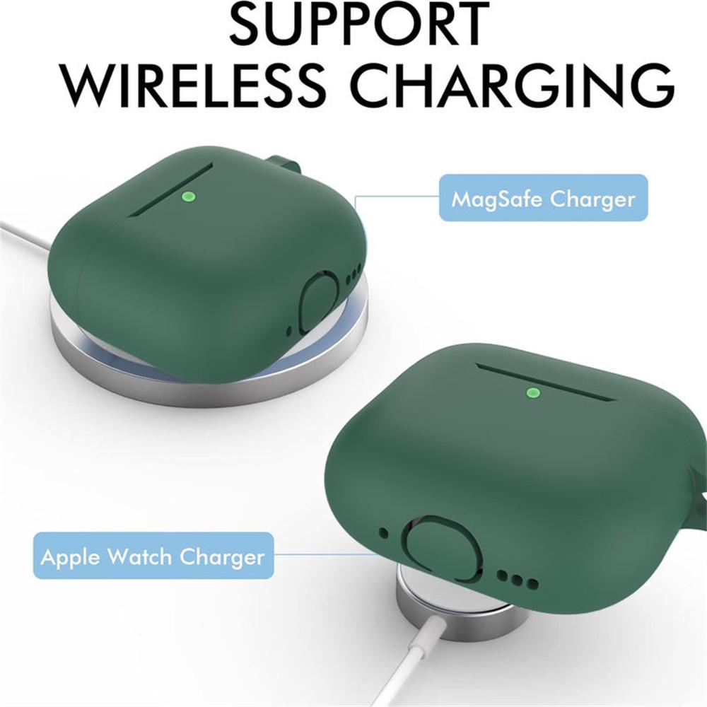 For AirPods 4 Earphone Silicone Case Set with Anti-Lost Keychain, Strap, Ear Tips, Cleaning Pen
