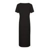 Women's New French Stand Alone Square Neck Short Sleeve Side Slit Dress